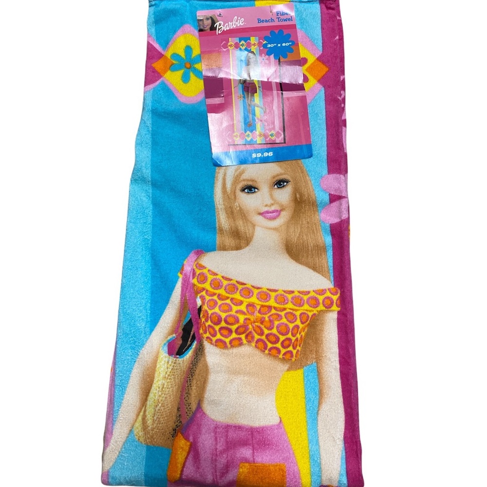 Mattel Barbie Beach Towel 30 X 60 NWT VINTAGE 2002